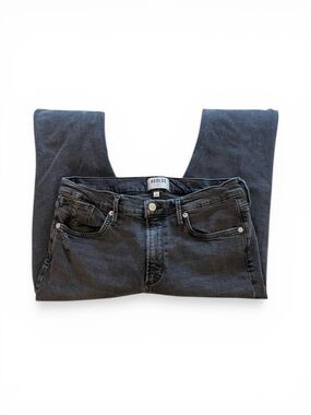 AGOLDE Skinny Jeans Black Distressed Raw Split Hem  - Women’s Size 31